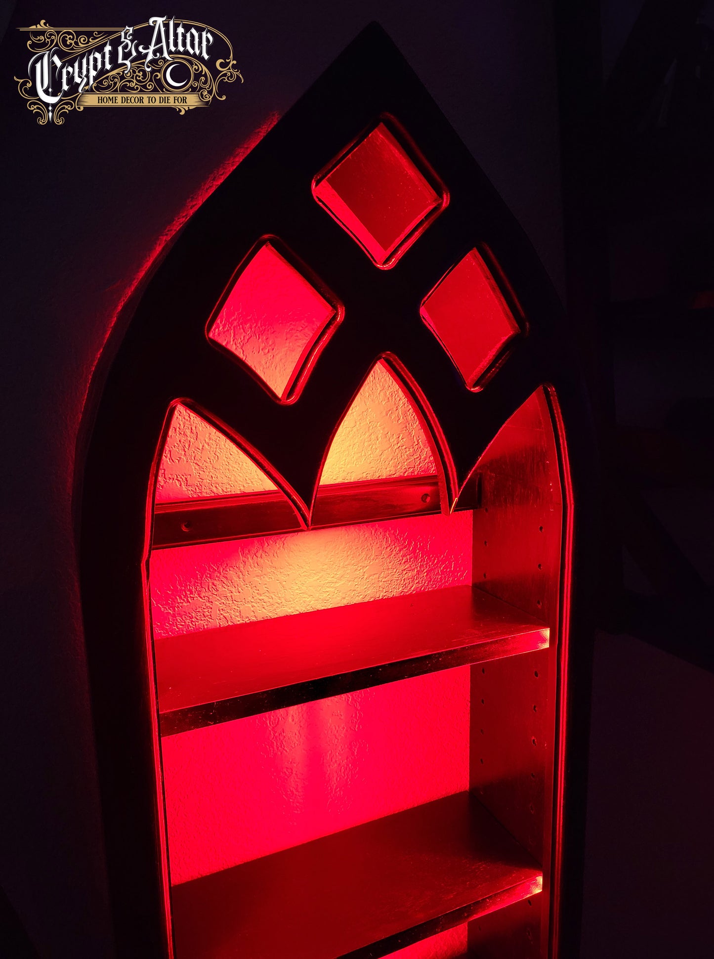 The Sinister Arch Shelf - Vintage Black