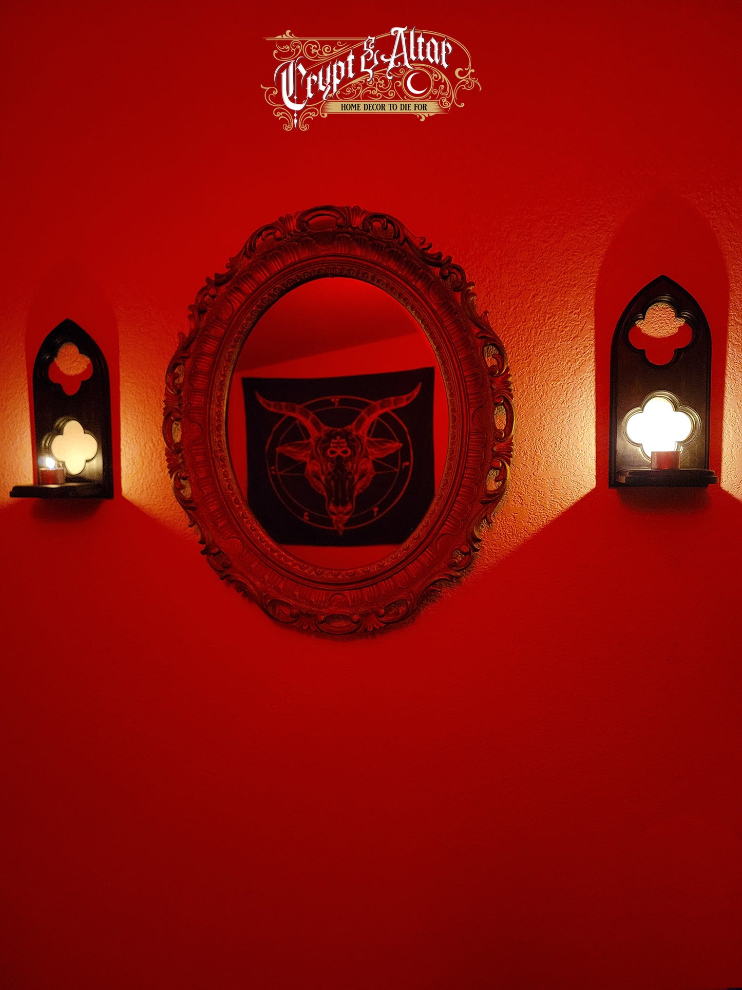 The Caterfoil Crypt Wall Sconce/Mini Shelf