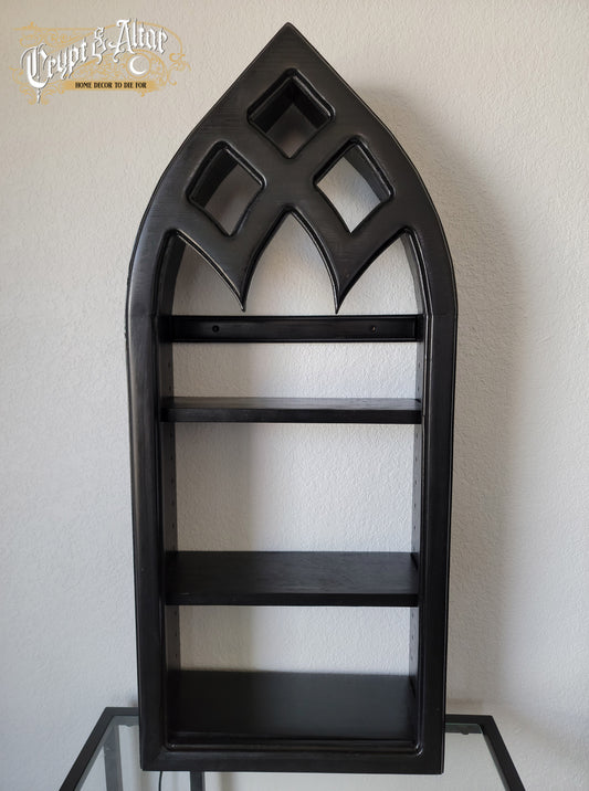 The Sinister Arch Shelf - Vintage Black