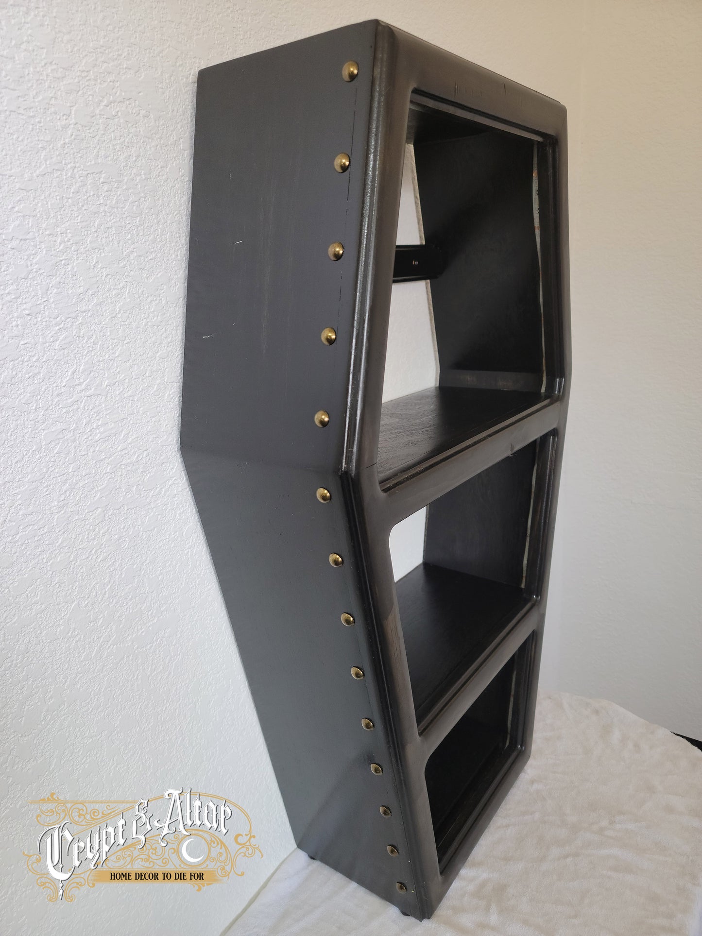 The Coffin Shelf w/LED Lighting V2 Medium - Vintage Black