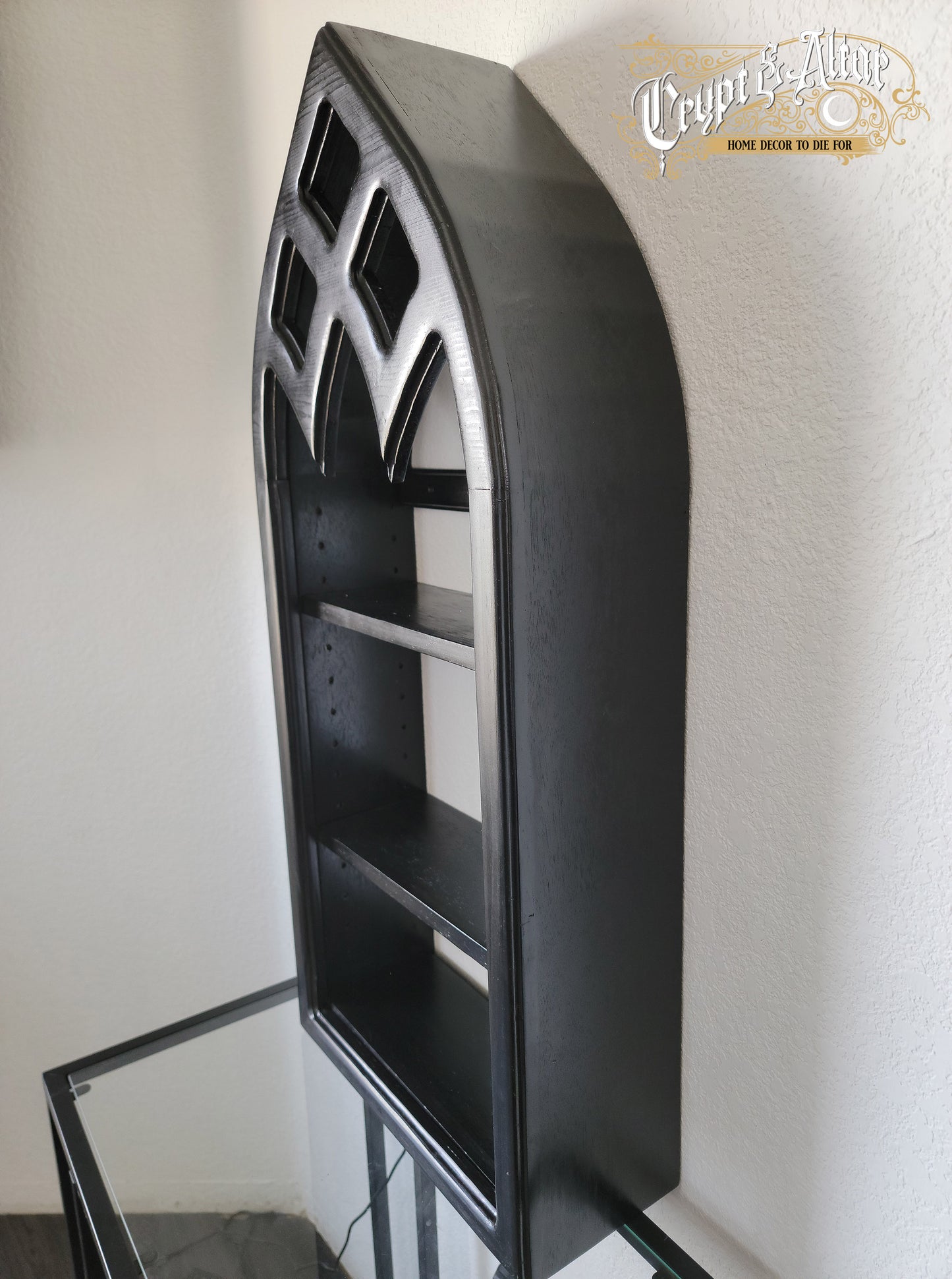 The Sinister Arch Shelf - Vintage Black